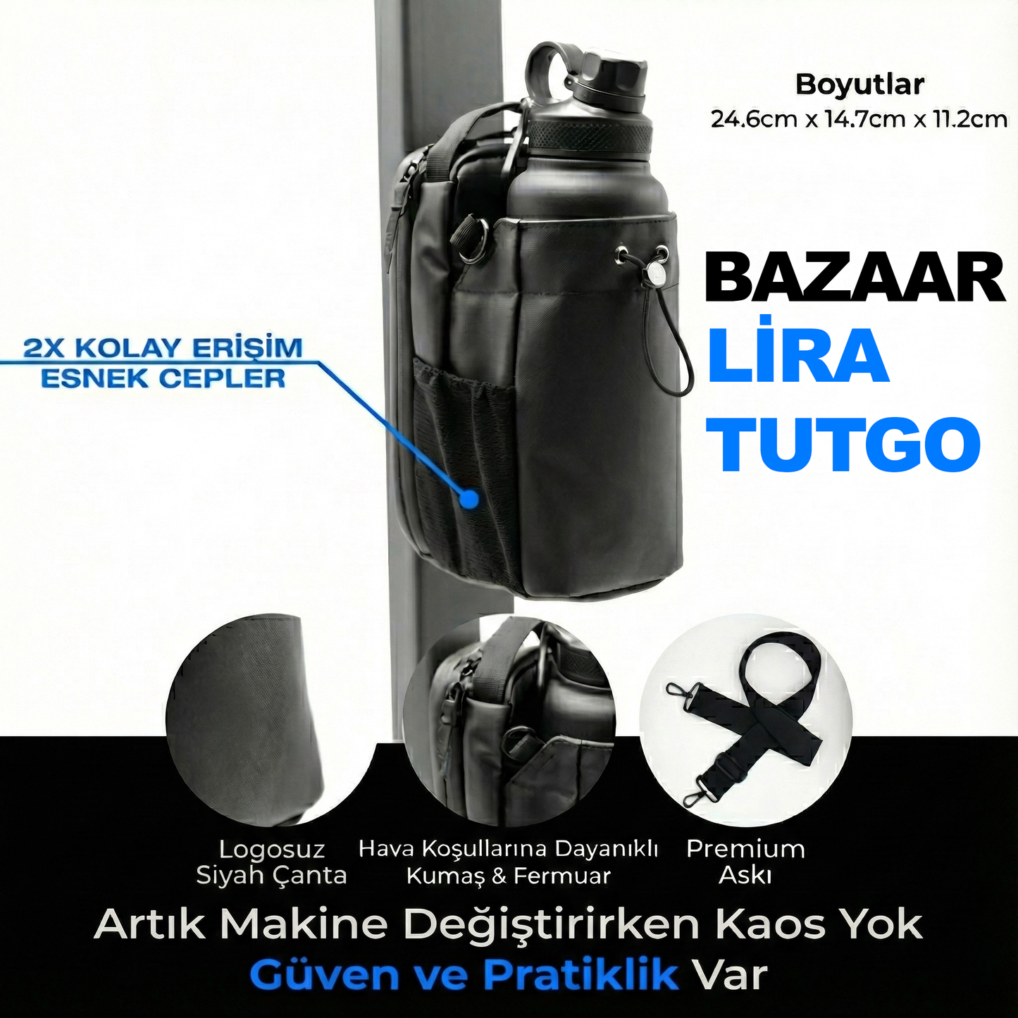 Manyetik Spor Çantası - TutGo®